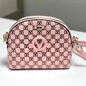 Valentino Diana Monogram Soave Leather Crossbody Bag